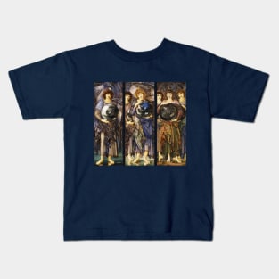 DAYS OF CREATION ANGELS First, Second and Third Day by Edward Burne Jones Kids T-Shirt